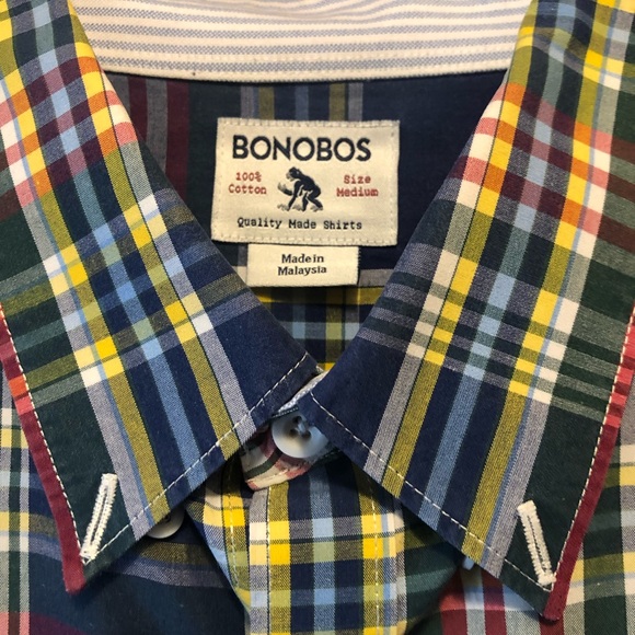 Bonobos men’s plaid button down shirt (medium) - Picture 2 of 4